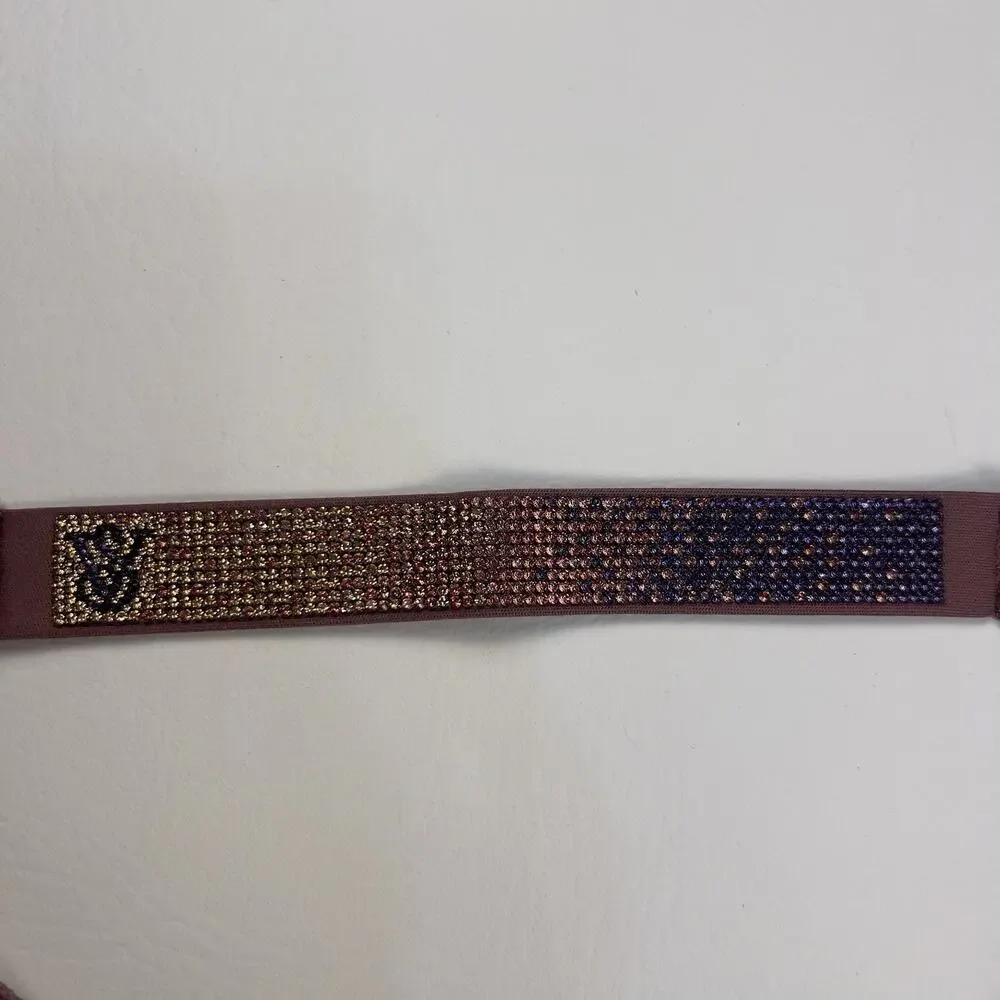 2 Victoria's Secret Very Sexy‎ Rhinestone Shine Logo Thong String Panties S.L